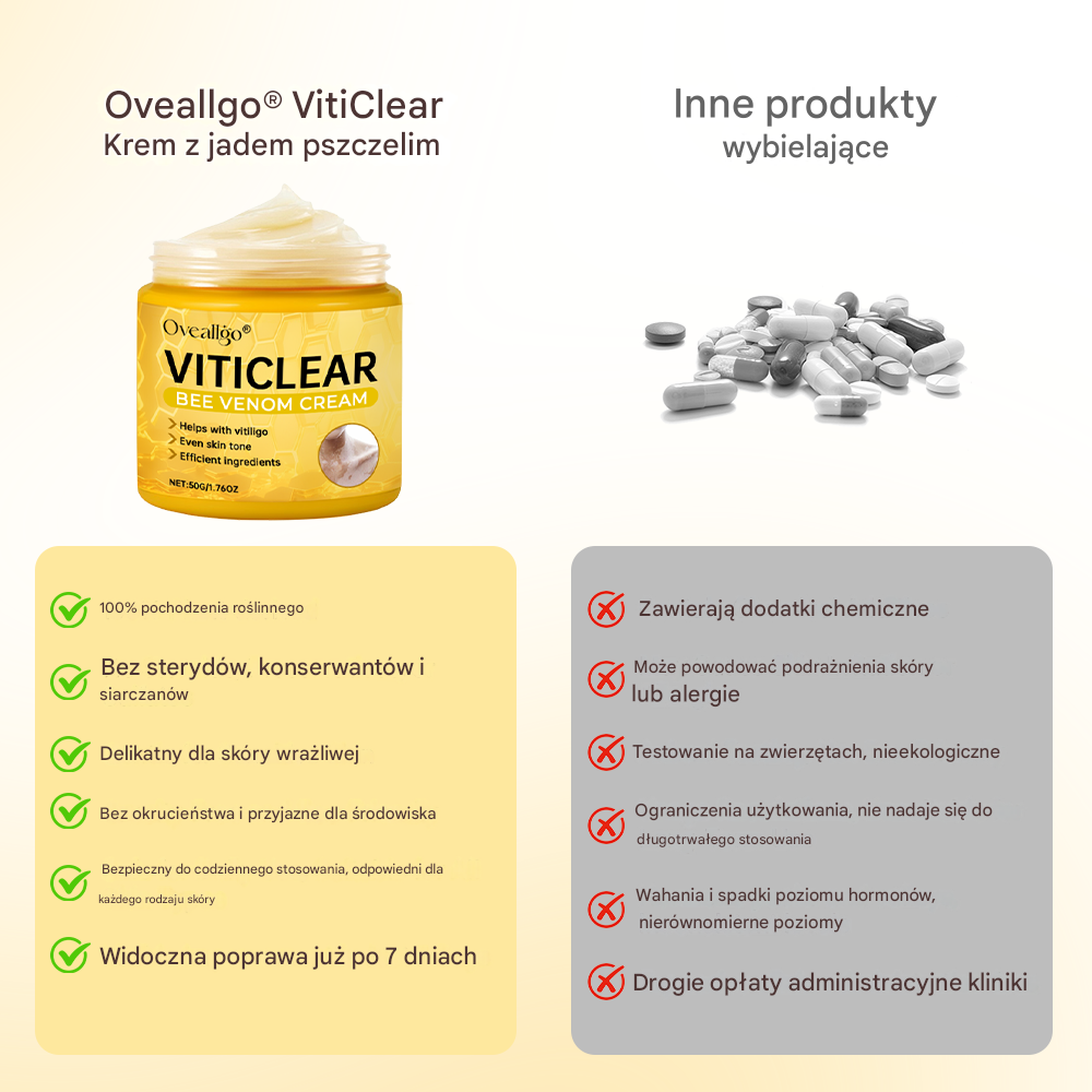 🔥Oveallgo® VitiClear Krem z jadem pszczelim