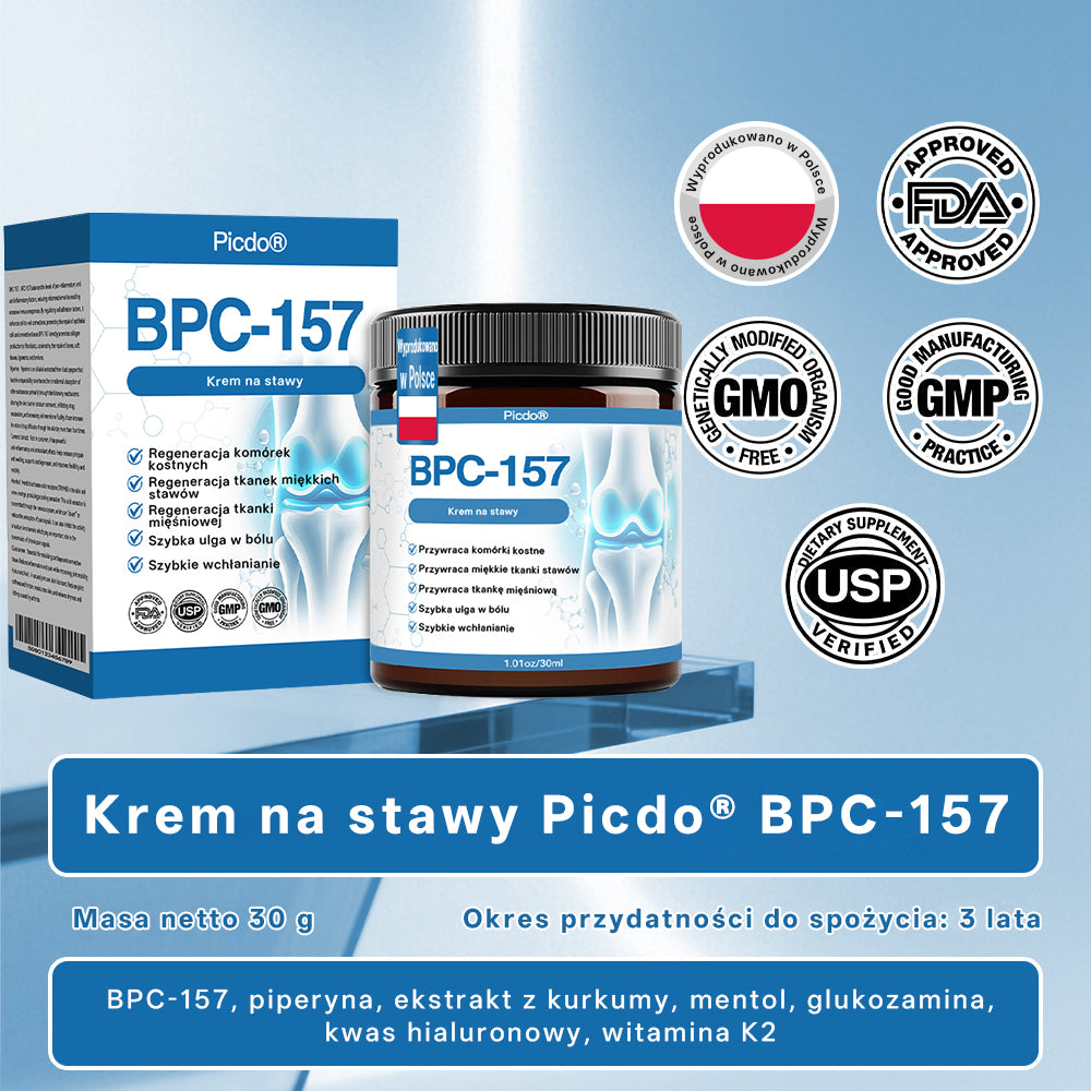 ⭐𝖯𝗂𝖼𝗱𝗈® BPC-157 Krem regenerujący stawy 🦴 Skutecznie łagodzi artretyzm, neuropatię, reumatyzm, kontuzje sportowe i wiele więcej 👍👍
