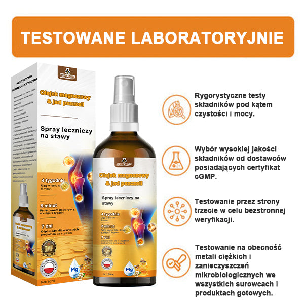 ✨✨✨✨Oficjalny sklep: Ouryard™ Olej magnezowy i miód w sprayu do naprawy stawów👨⚕️Zatwierdzony przez Polską Agencję Leków, Wyrobów Medycznych i Produktów Biologicznych (URPL)🔥