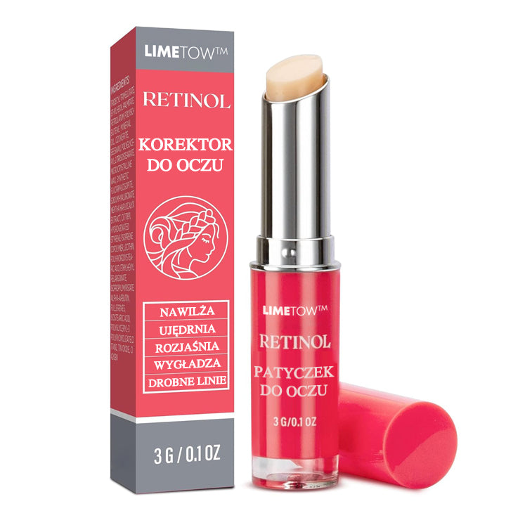 LIMETOW™ Retinol Eye Stick✅ redukuje drobne zmarszczki, opuchliznę i cienie pod oczami🌟