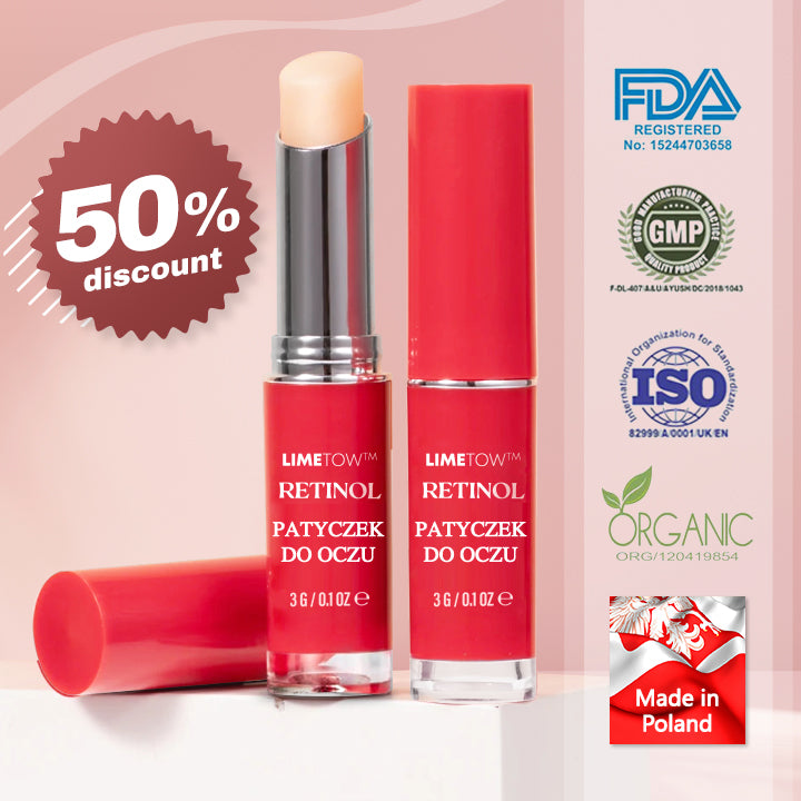 LIMETOW™ Retinol Eye Stick✅ redukuje drobne zmarszczki, opuchliznę i cienie pod oczami🌟
