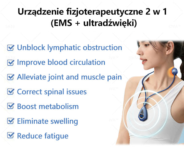 SIENOVA™💎 Przenośne urządzenie limfatyczne i rozluźniające stawy Urządzenie👨⚕️ Oryginalna terapia 2 w 1 | Certyfikat URPL