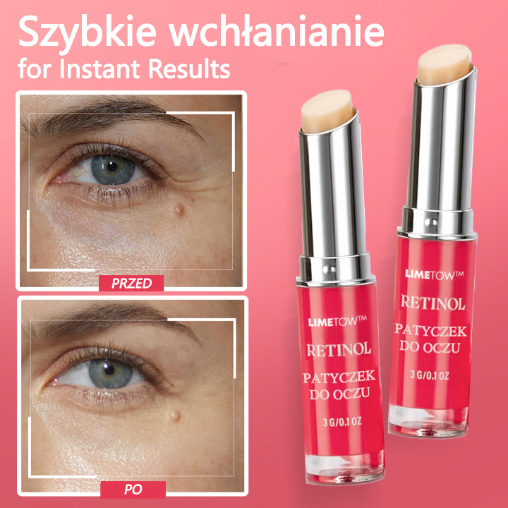 LIMETOW™ Retinol Eye Stick✅ redukuje drobne zmarszczki, opuchliznę i cienie pod oczami🌟