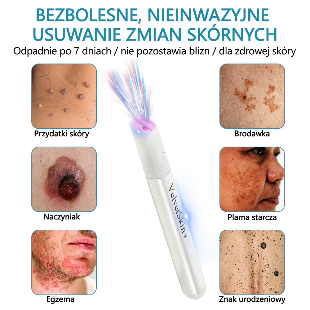✨✨✨ Bikenda® VelvetSkin+ – Laserowy Długopis CO₂ do Usuwania 🟤 Znamion, 🦠 Brodawek, 🔘 Przebarwień i Innych Niedoskonałości Skóry 🌿