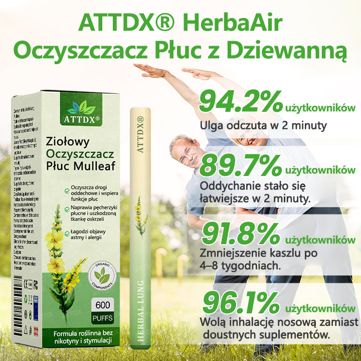 Ziołowy oczyszczacz płuc ATTDX® Mulleaf🌿🌿