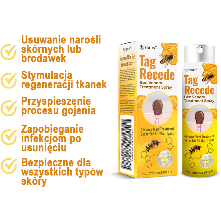 flysmus™ Sprej z jadem pszczelim do usuwania brodawek i znamion skórnych 🐝🐝🐝