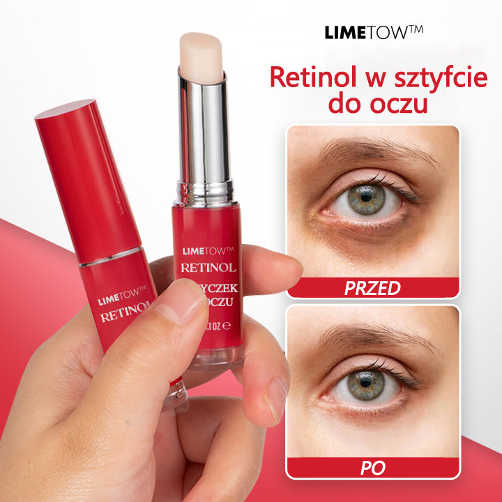 LIMETOW™ Retinol Eye Stick✅ redukuje drobne zmarszczki, opuchliznę i cienie pod oczami🌟