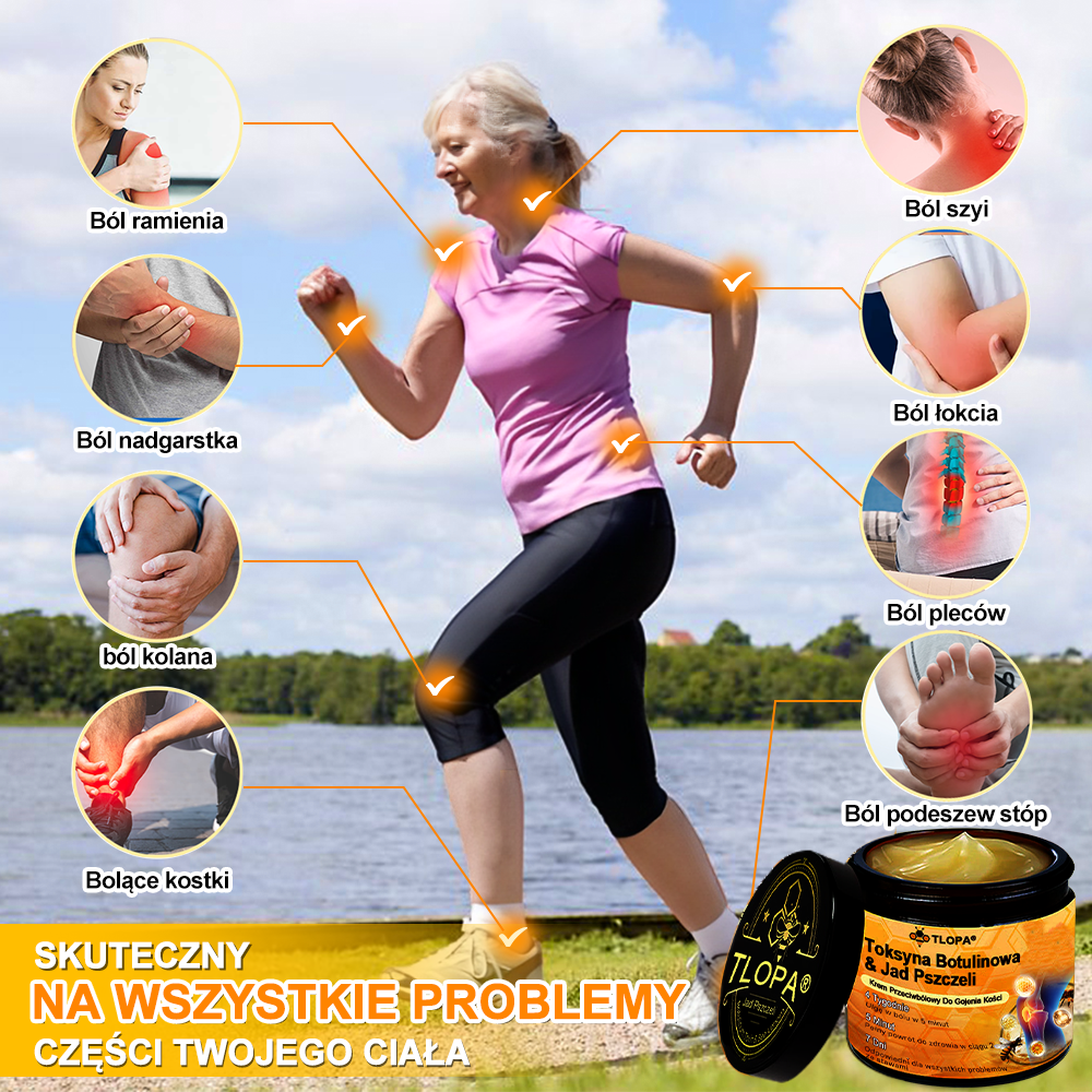 🌿🌿TLOPA® Toksyna botulinowa i jad pszczeli Balsam Łagodzący Ból i Leczenie Kości🐝 (Polecane dla seniorów przez ortopedów)🔥