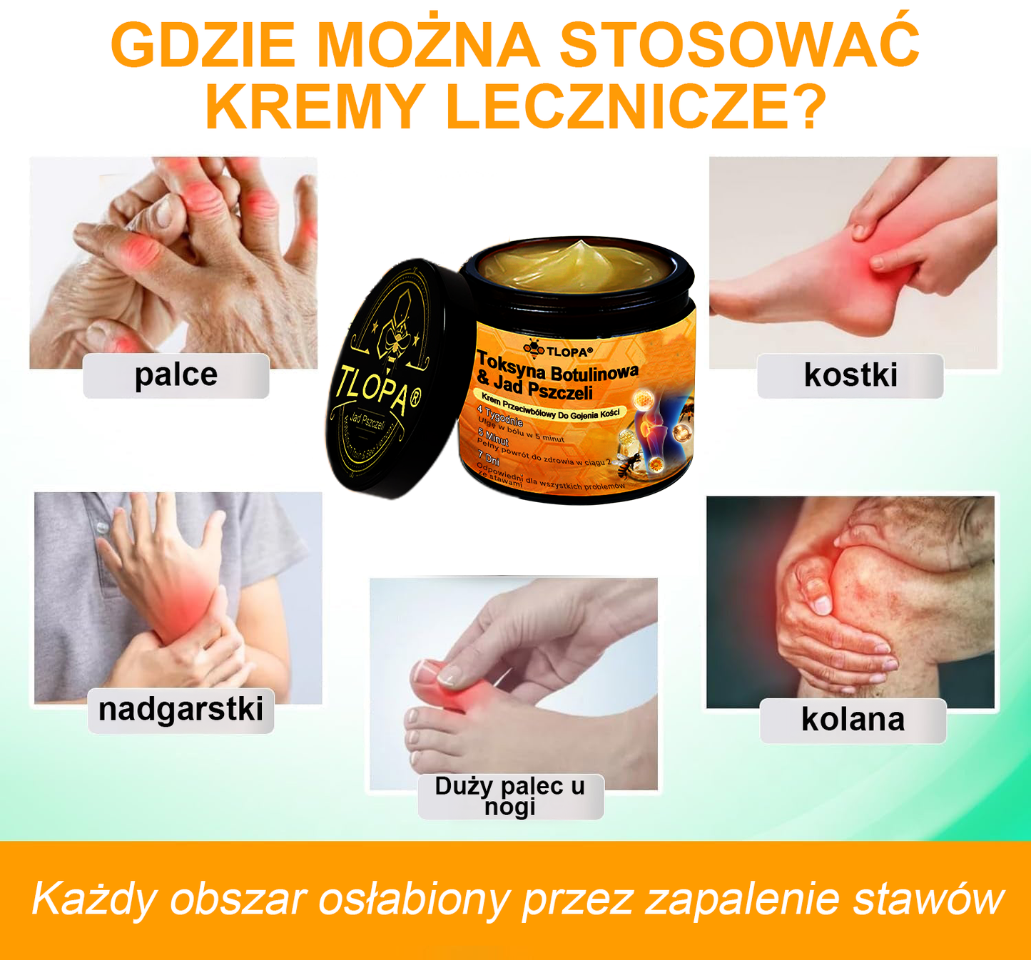 🌿🌿TLOPA® Toksyna botulinowa i jad pszczeli Balsam Łagodzący Ból i Leczenie Kości🐝 (Polecane dla seniorów przez ortopedów)🔥