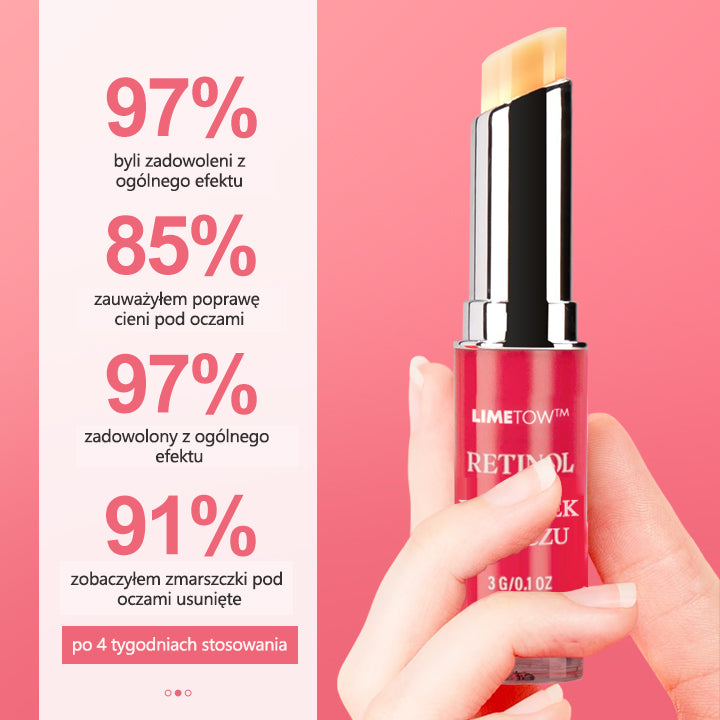 LIMETOW™ Retinol Eye Stick✅ redukuje drobne zmarszczki, opuchliznę i cienie pod oczami🌟