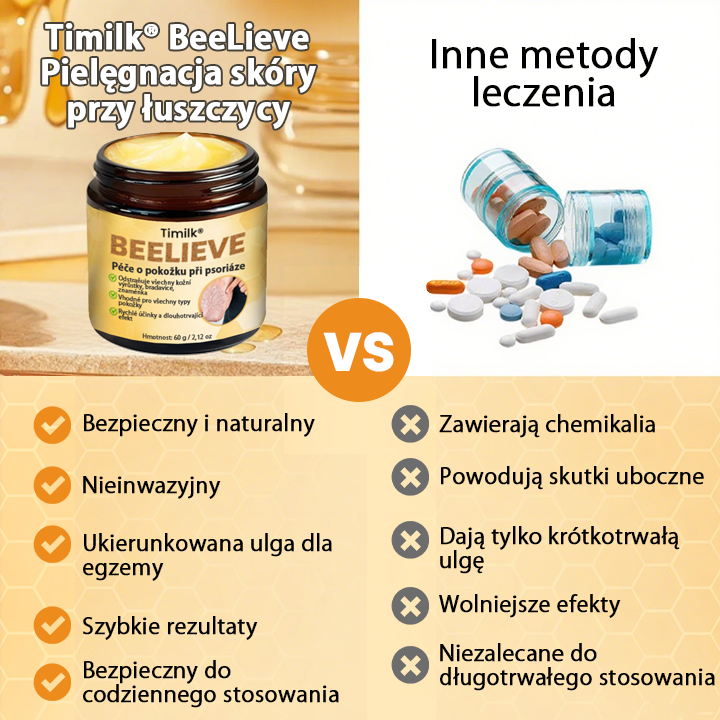 Timilk® BeeLieve Łuszczyca Pielęgnacja skóry🌿🌿🌿