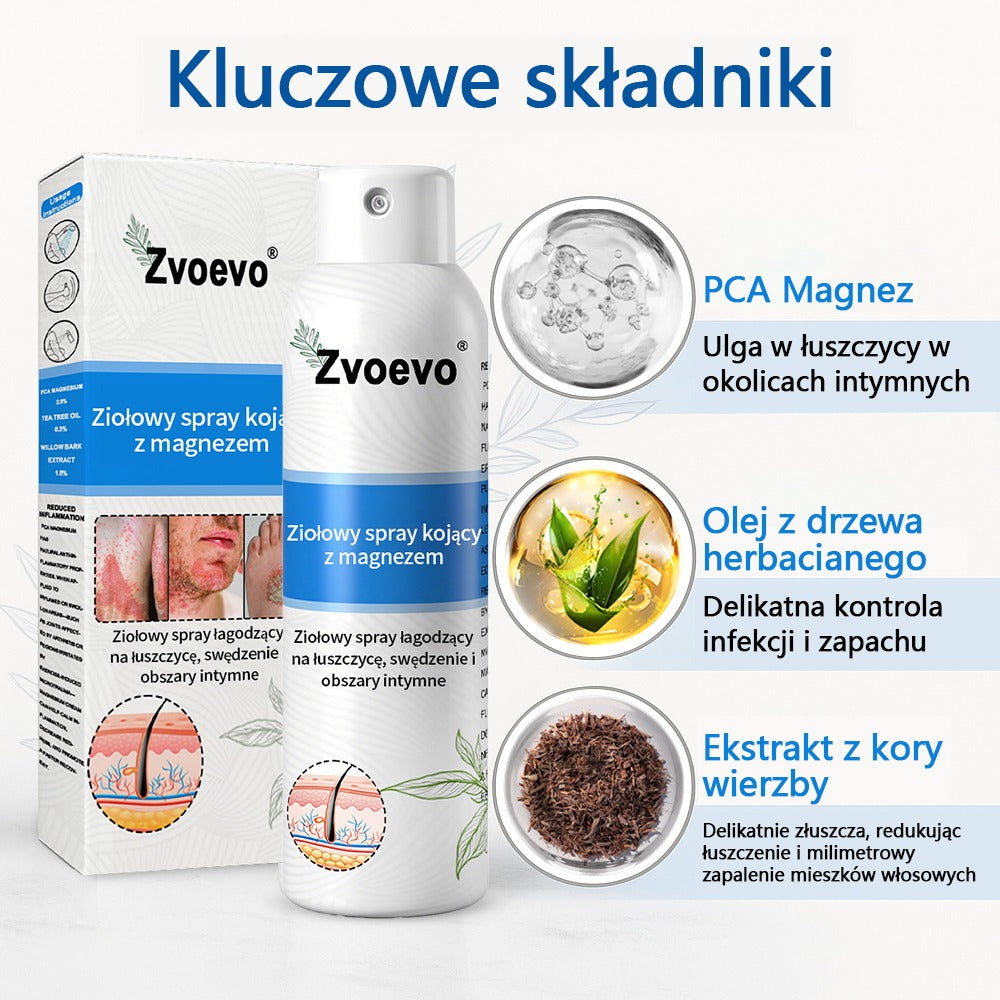 Oficjalny sklep✅: Zvoevo®Magnezowy spray ziołowy na łuszczycę⚕️Certyfikowany przez URPL (ulga w łuszczycy i egzemie, poprawa stanu bakteryjnych infekcji narządów płciowych oraz leczenie trądziku i przebarwień)✨✨✨✨