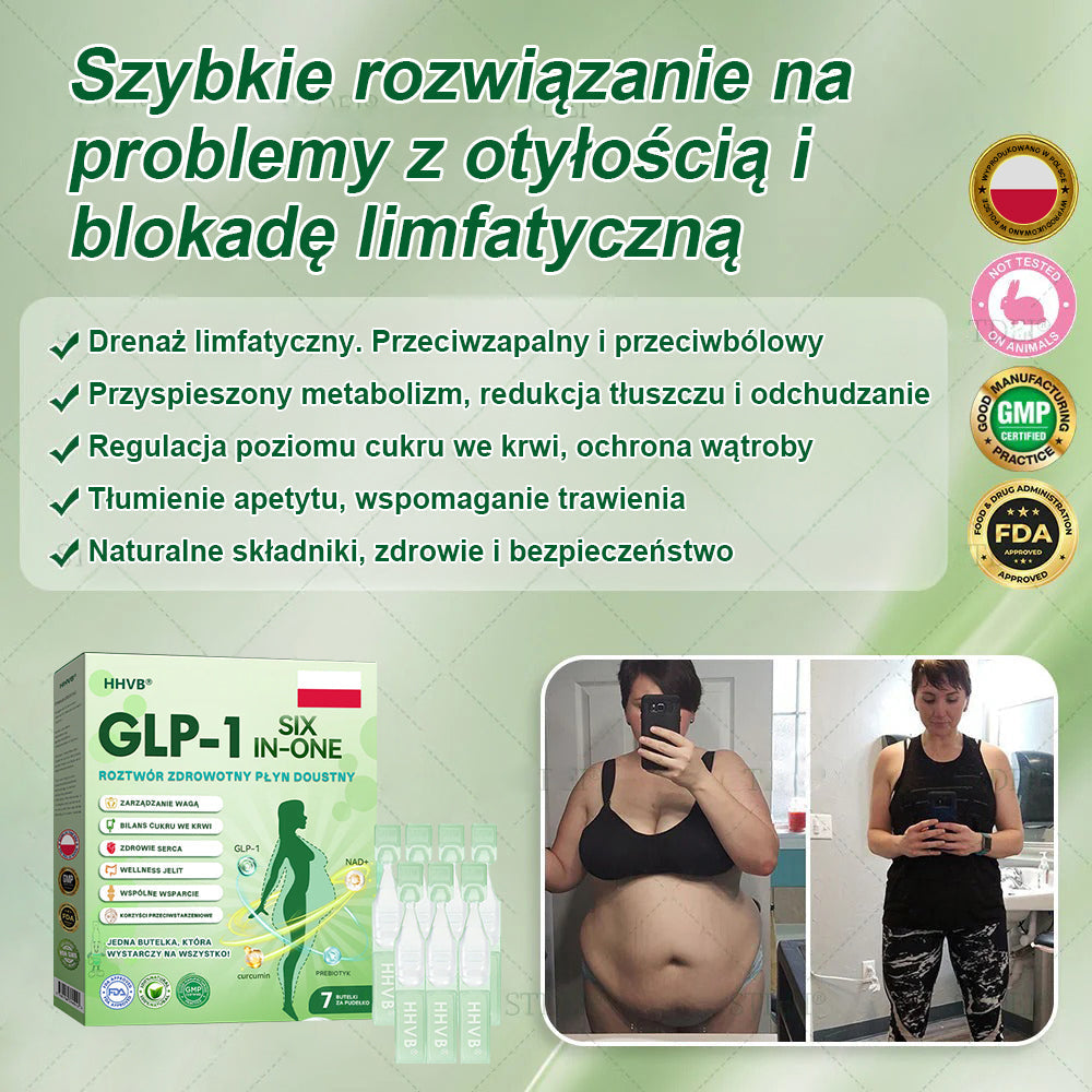 Zalecane przez Centrum Zdrowia w Polsce | Oficjalny sklep 👨⚕️👨⚕️HHVB® GLP-1 doustny roztwór na odchudzanie 💥 Otyłość, choroby układu krążenia, cukrzyca, bezdech senny, problemy ze stawami i inne
