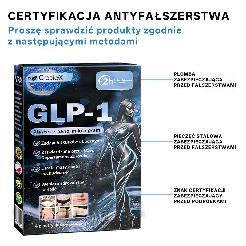 Croaie® Nano Microneedle Patch z SMGT-GLP-1 i Matrixyl 3000 – wyszczuplanie,👨⚕️👨⚕️👨⚕️ ujędrnianie skóry, wsparcie poziomu cukru we krwi, bez zastrzyków, efekty widoczne już po 7 dniach