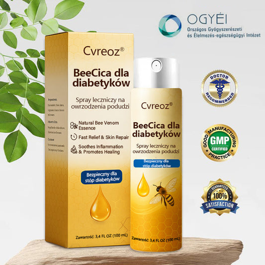 Cvreoz® DiaCure Spray na owrzodzenia stóp cukrzycowych z jadem pszczelim i wąkrotką azjatycką