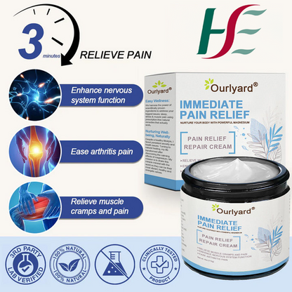 ✅ HSE Approved: Ourlyard® Magnesium Pain Healing Bone Cream (Treatment for arthritis, neuropathyy, rheumatic diseases, muscle spasms, twitches and sports injuries)