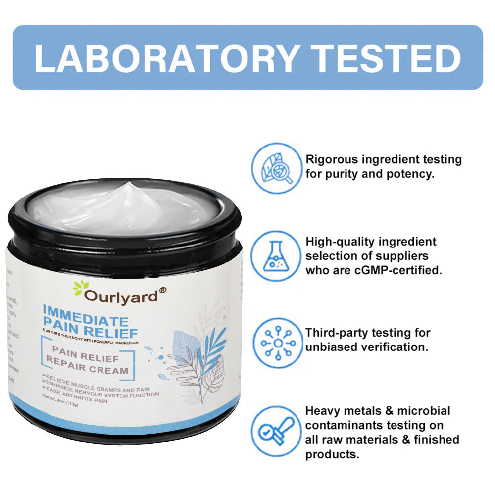 ✅ HSE Approved: Ourlyard® Magnesium Pain Healing Bone Cream (Treatment for arthritis, neuropathyy, rheumatic diseases, muscle spasms, twitches and sports injuries)